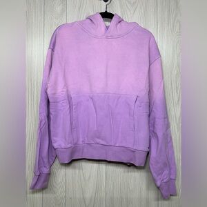 Purple Ombre Hoodie Sweatshirt Pullover Drawstring Comfy Casual‎ Loungewear